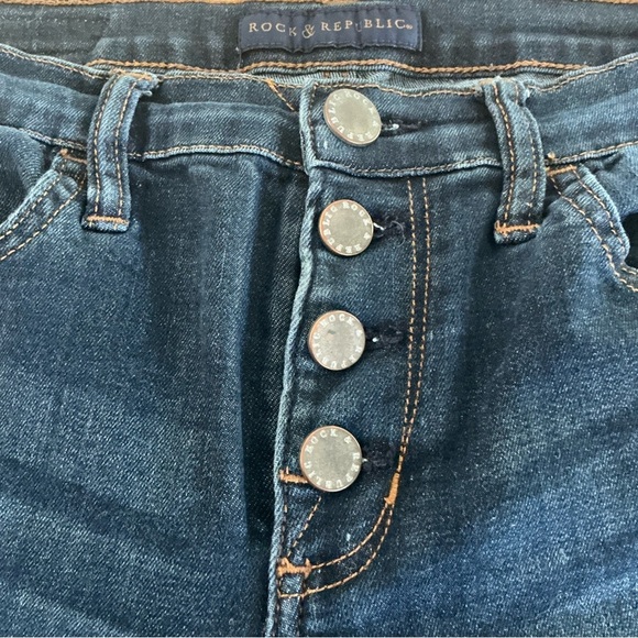 ROCK & REPUBLIC BLUE JEANS BERLIN SIZE 8 M - Picture 5 of 6